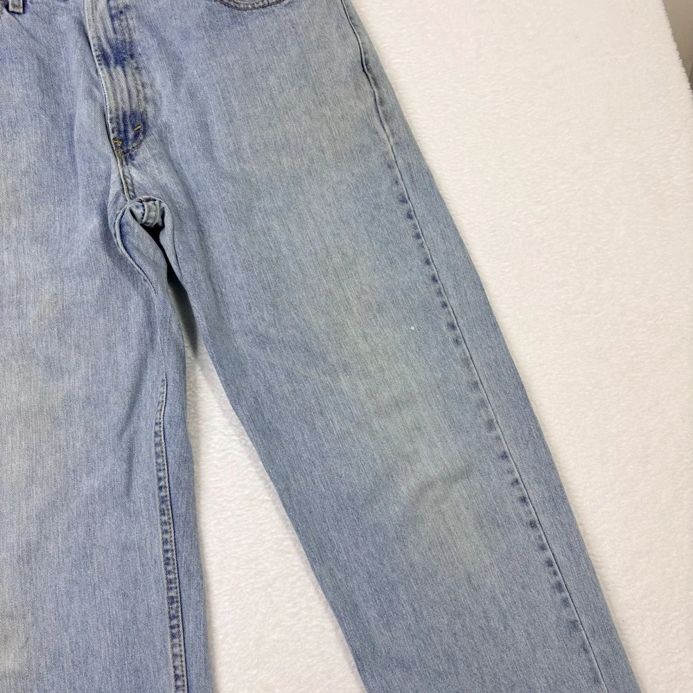 Levis 550 Relaxed Fit Light Wash Denim Jeans Mens 36x32 Measures 35x30‎ Y2K Worn